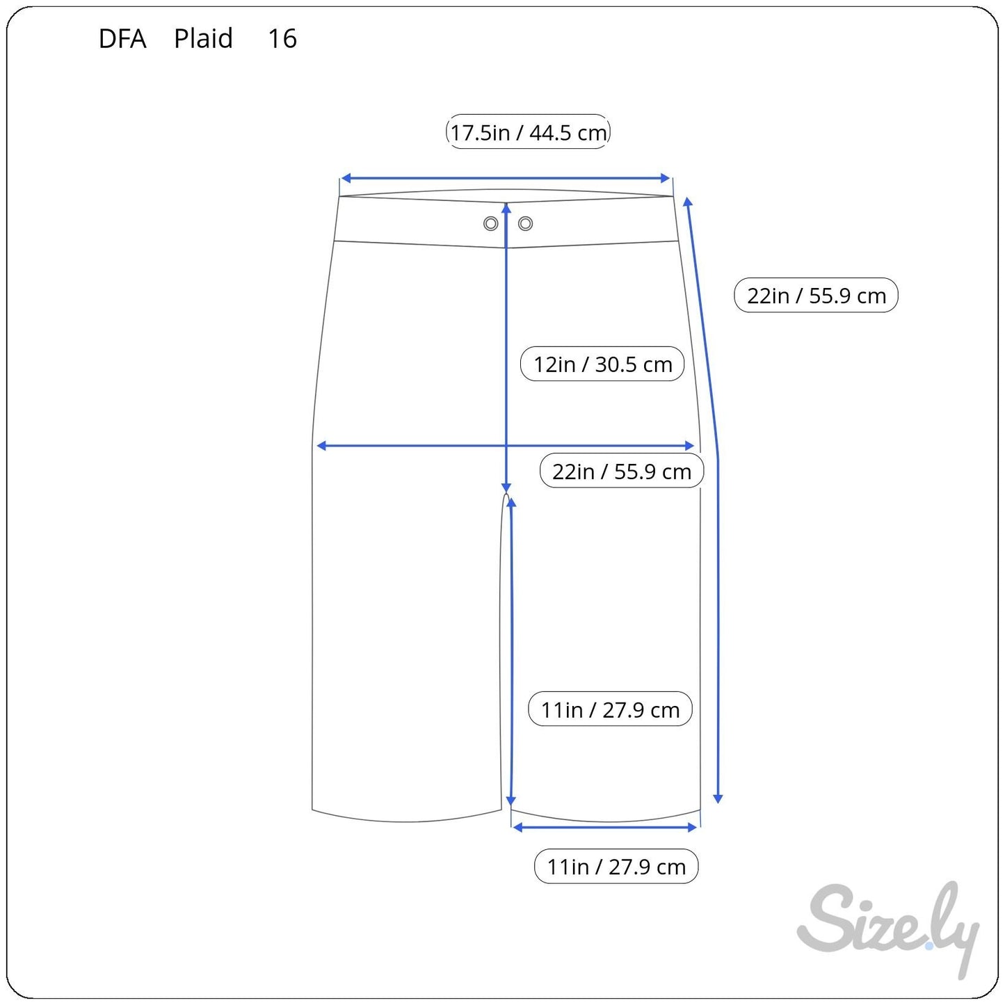 DFA New York Mens Blue White Plaid Preppy Golf Flat Front Cotton Casual Shorts 16