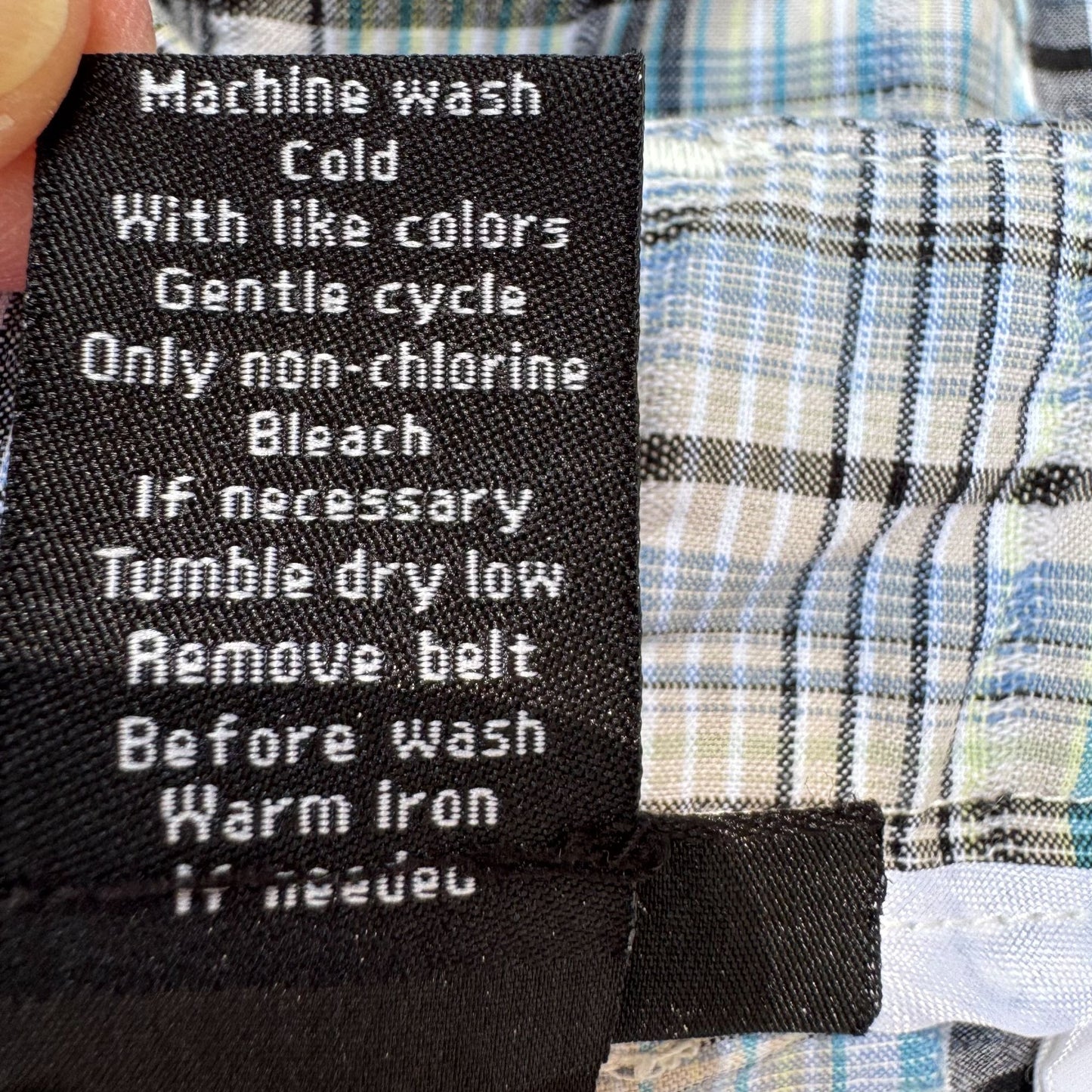 DFA New York Mens Blue White Plaid Preppy Golf Flat Front Cotton Casual Shorts 16