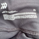 Switch All in Motion XL Black Athletic Leggings White Side Stripe Drawstring Gym Pants 2 image