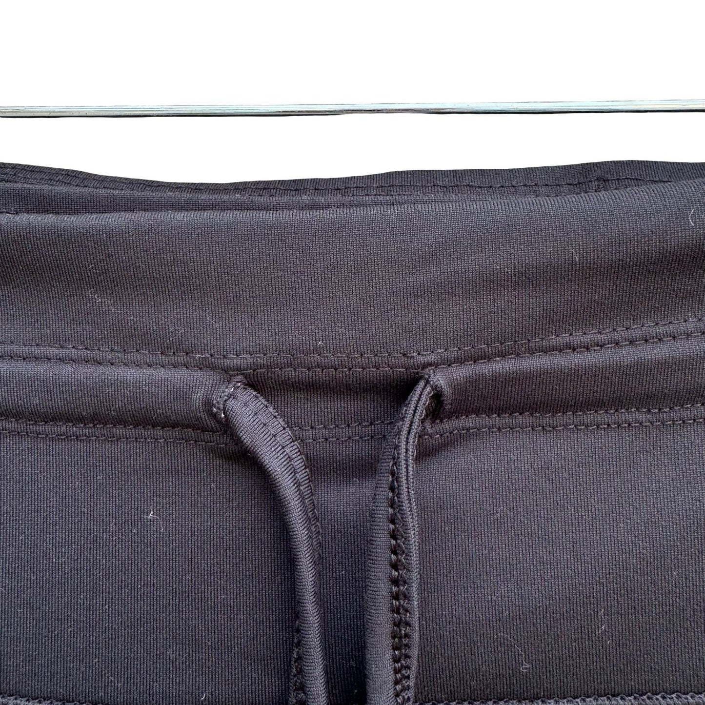 All in Motion XL Black Athletic Leggings White Side Stripe Drawstring Gym Pants
