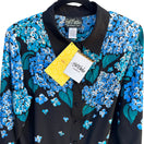 Switch Bob Mackie Wearable Art Silk Hydrangea Beaded Floral Button Down Shirt New M 3 image