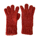 Switch Gorpcore Cozy Orange Chunky Knit Wool Blend Gloves Ribbed Cuff Winter Unisex 2 image