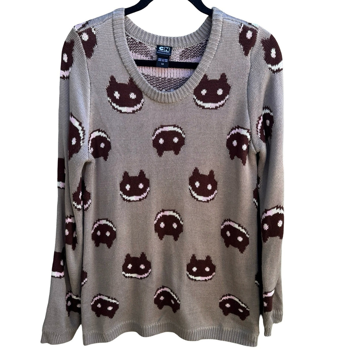Hot Topic Cartoon Network Steven Universe Cookie Cat Sweater Womens L Kidcore