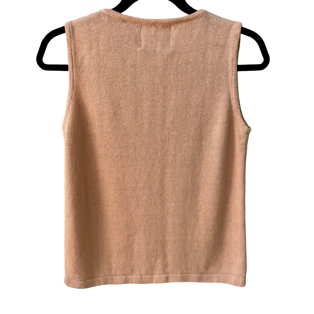 Storybook Knits Vintage Cottagecore Grandma Sleeveless Sweater Crochet Floral S