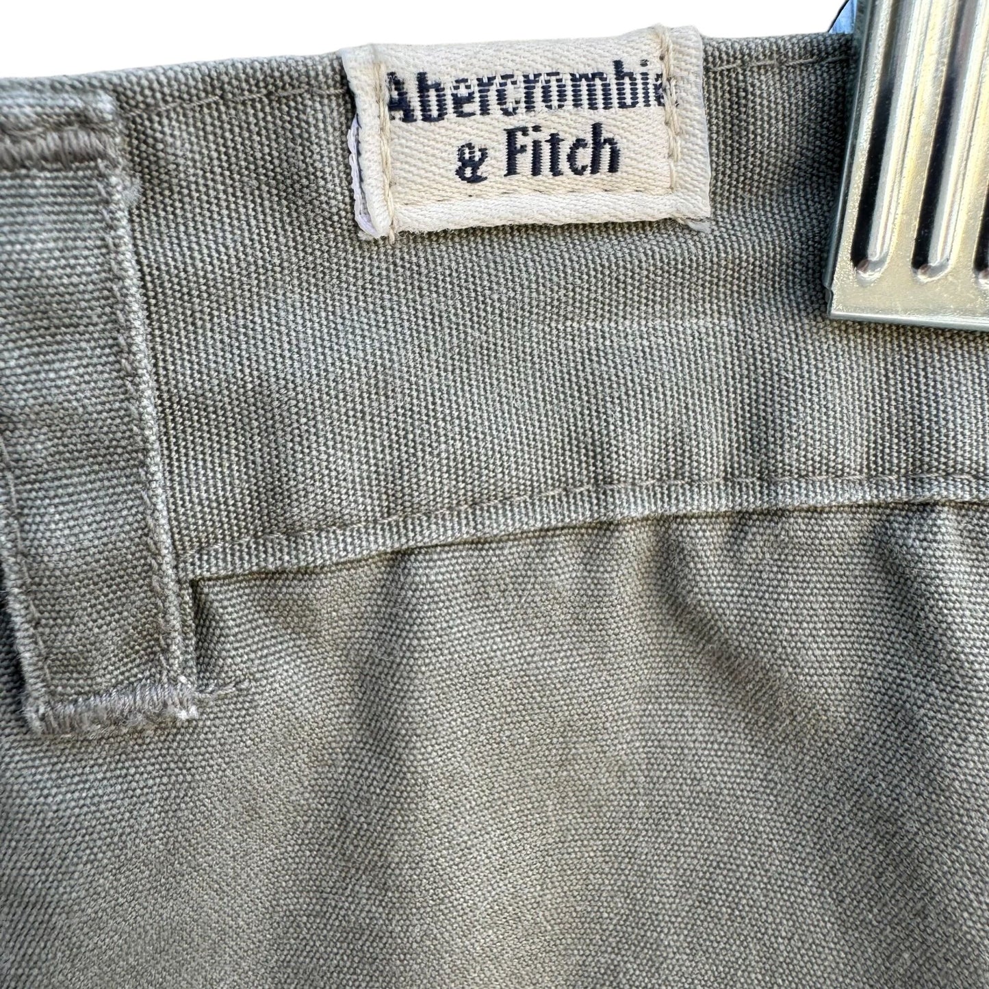 Abercrombie & Fitch Womens Vintage Y2K Khaki Olive Cargo Pocket Mini Skirt - 10