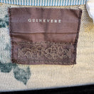 Switch Guinevere Anthropologie Floral Open Front Cardigan Teal Gold Metallic Cottage S 2 image