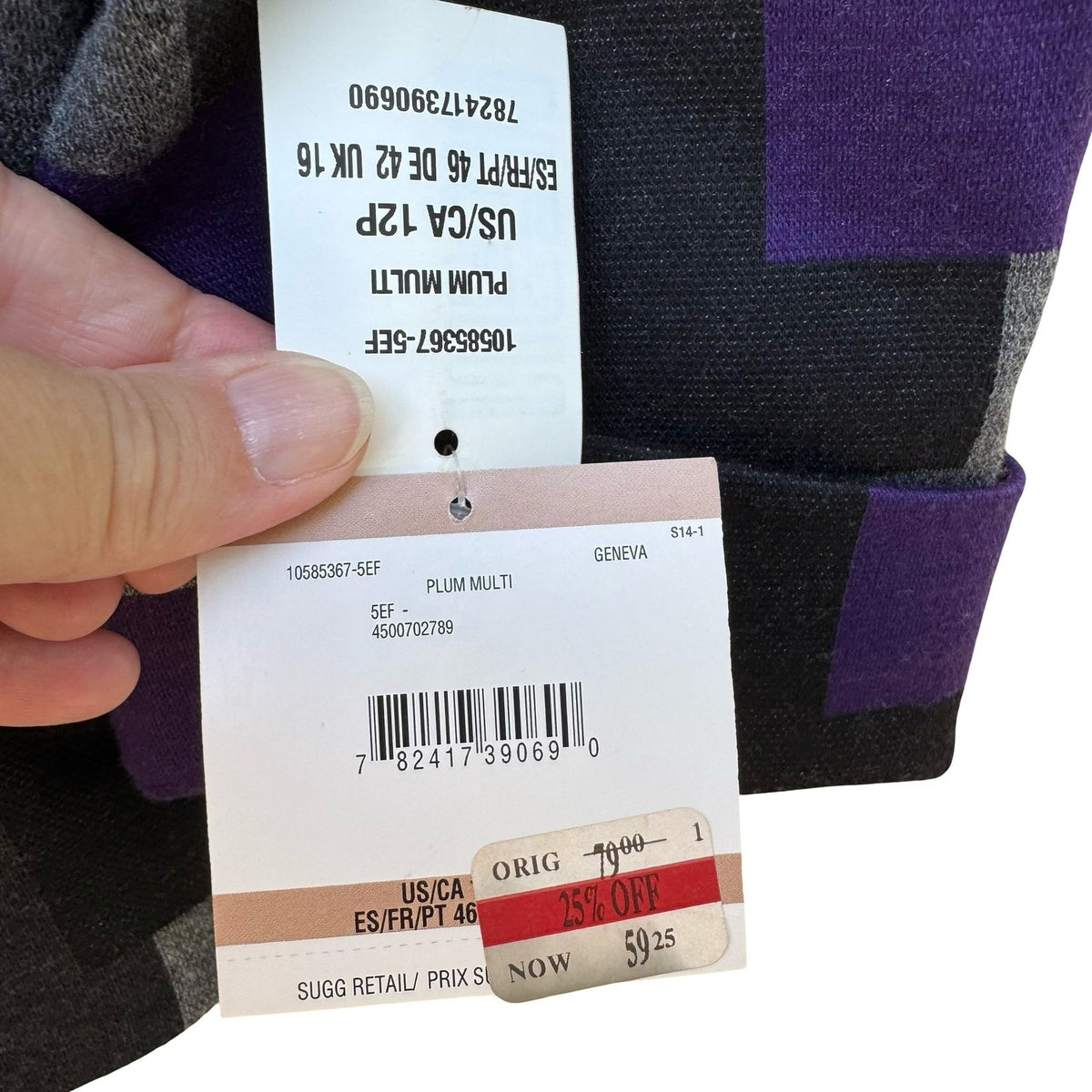 Kasper Mod Geometric Colorblock Careerwear Layering Open Front Blazer 12 NEW