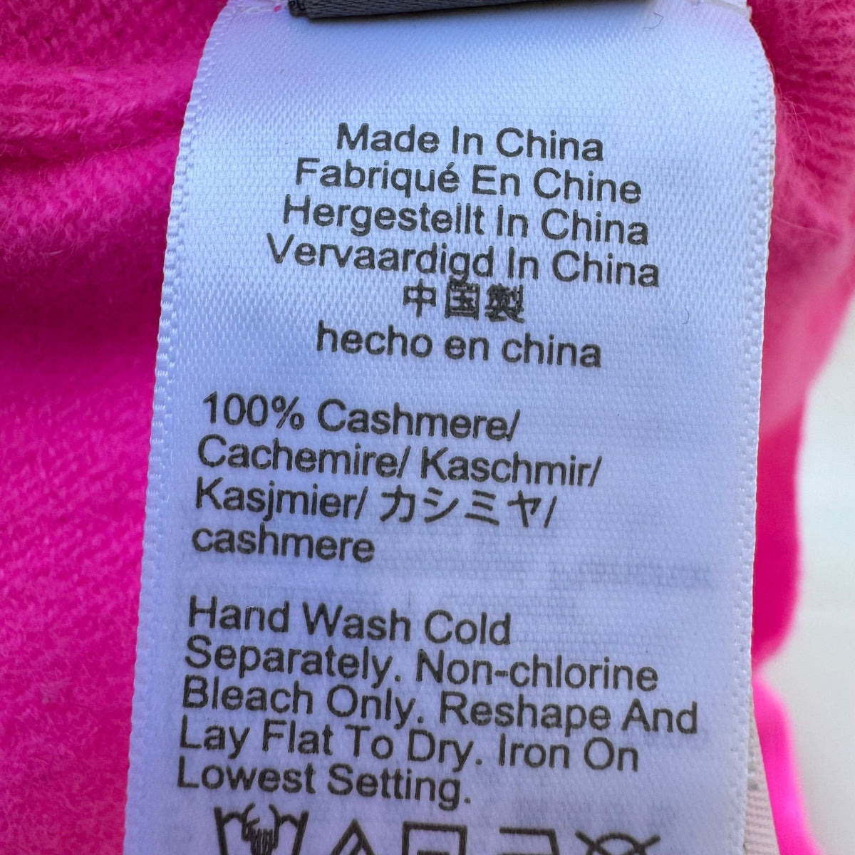 J Crew Cashmere Luxury Classic Fit Barbiecore Pullover Sweater Dopamine Pink XL