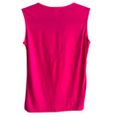 Switch Double Take Vintage Y2K Womens Hot Pink Ruffle V-Neck Sleeveless Top Blouse M 2 image
