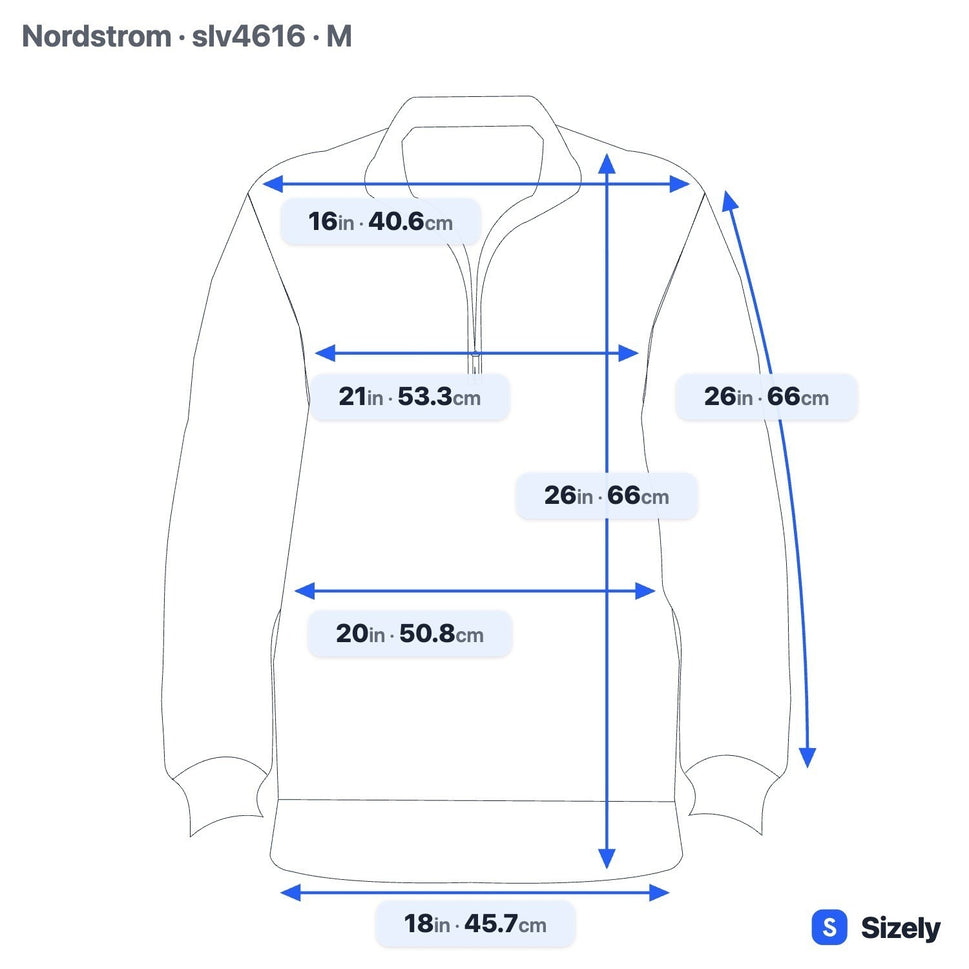 Nordstrom 100% Cashmere Minimalist Quarter-Zip Sweater Quiet Luxury Blue Mens M