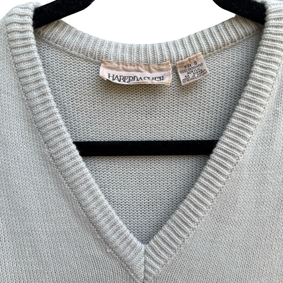 Haberdasher Vintage 80s 90s Collegiate Schoolgirl Preppy Argyle Sweater Vest S