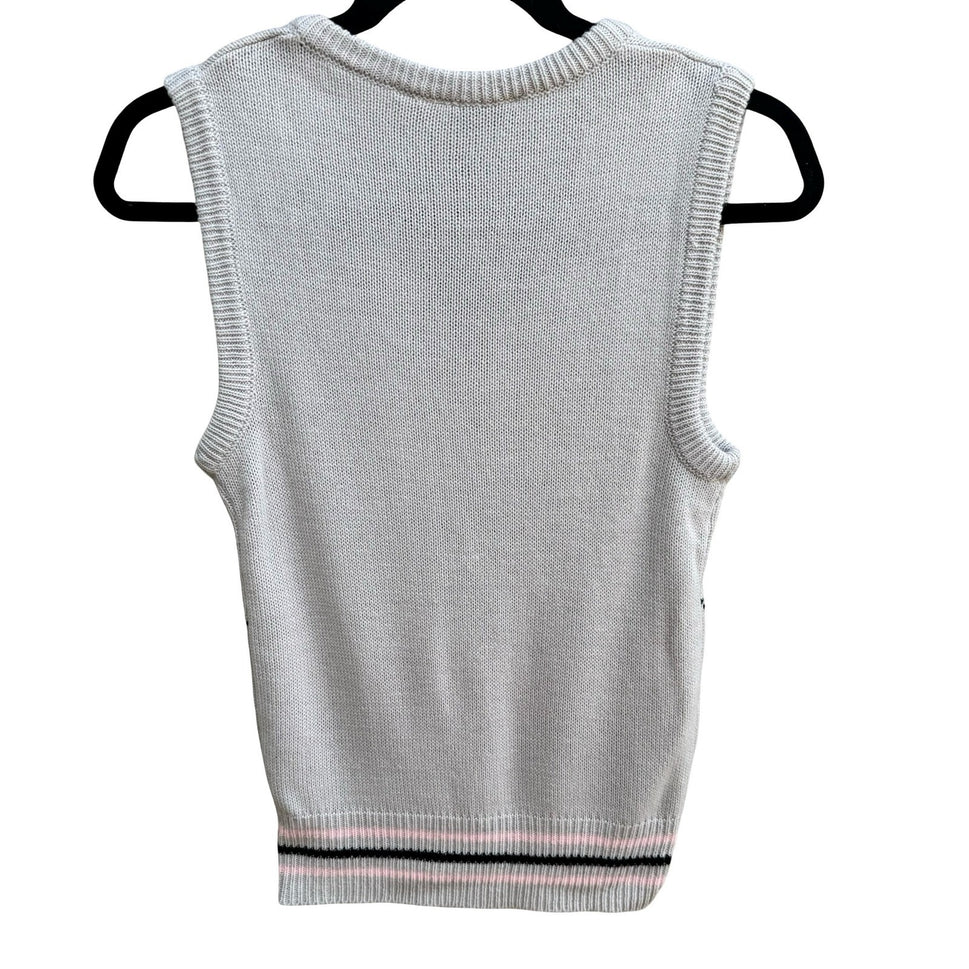Haberdasher Vintage 80s 90s Collegiate Schoolgirl Preppy Argyle Sweater Vest S