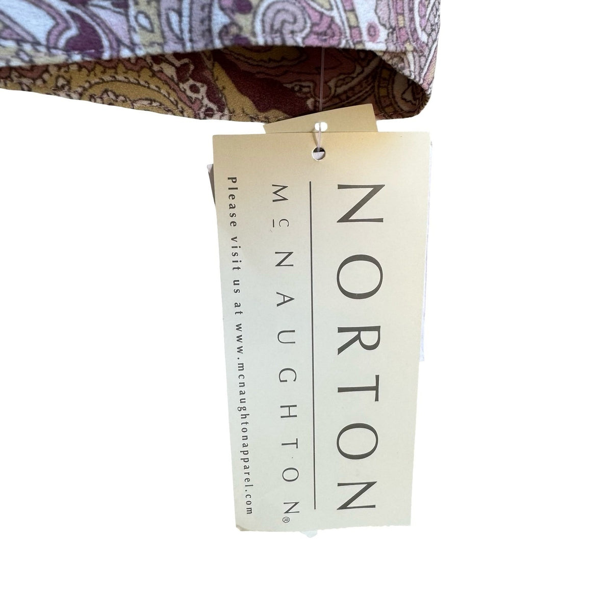 Norton McNaughton Grandmacore Paisley Ruffle Feminine Victorian Blouse 12 NEW