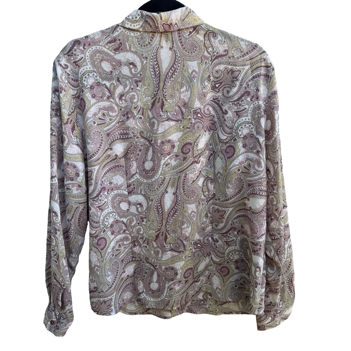 Norton McNaughton Grandmacore Paisley Ruffle Feminine Victorian Blouse 12 NEW
