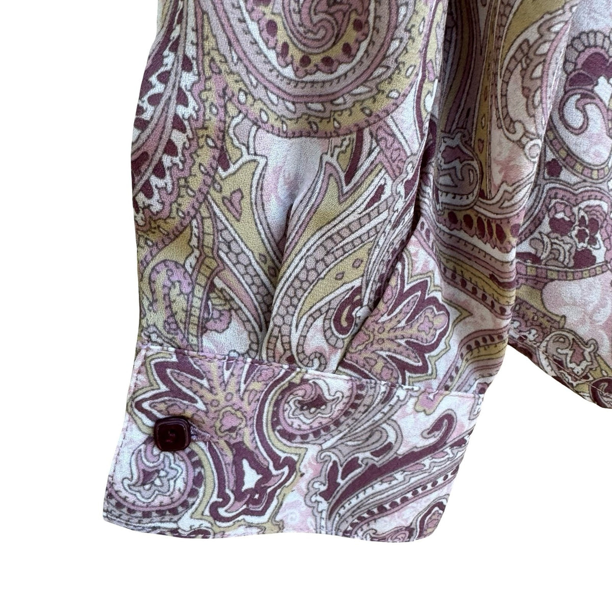 Norton McNaughton Grandmacore Paisley Ruffle Feminine Victorian Blouse 12 NEW