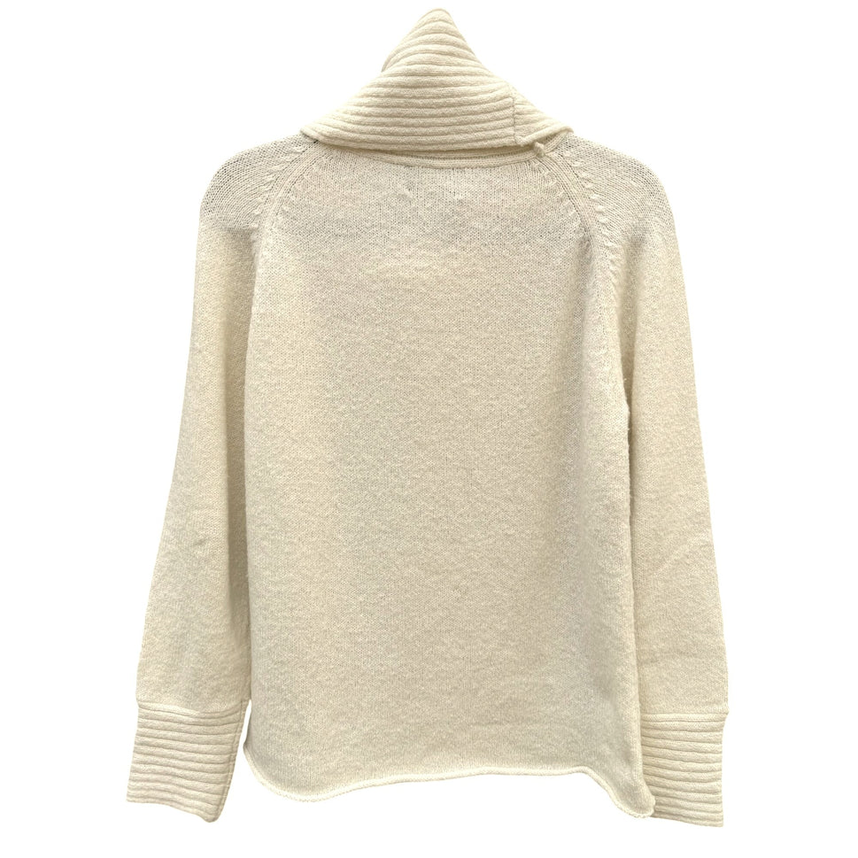 Terry Lewis Classic Luxuries Ribbed Knit Cowl Neck Sweater S Preppy Lagenlook