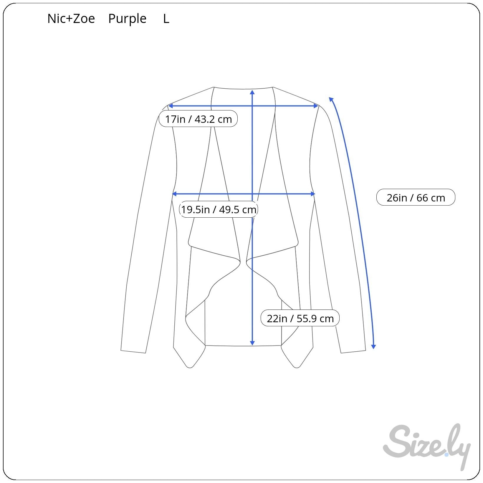 Nic+Zoe Purple Fringe Tweed Chic Textured Open Front Zip Pockets Blazer Jacket L