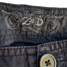 Switch ZD Premium Womens Black Button Pockets Drawstring Hem Cropped Cargo Pants 20 2 image