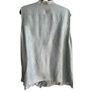 Switch Soft By Avenue Womens Silk Sleeveless Floral Embroidered Button-Up Blouse 22/24 3 image