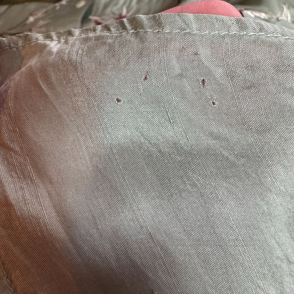 Soft By Avenue Womens Silk Sleeveless Floral Embroidered Button-Up Blouse 22/24