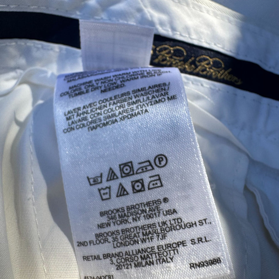 Brooks Brothers Hudson Lightweight Advantage Chino Pants W30/L30 Mens Flat Front