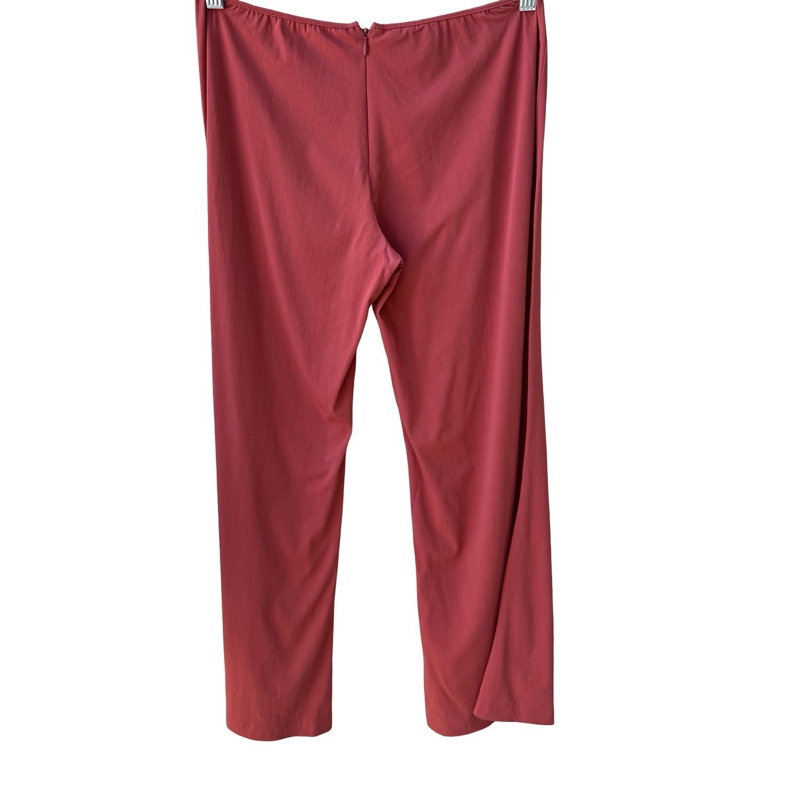 Jean Paul Gaultier Femme Vintage Wool Wide Leg Pants Terracotta USA 8 IT 42