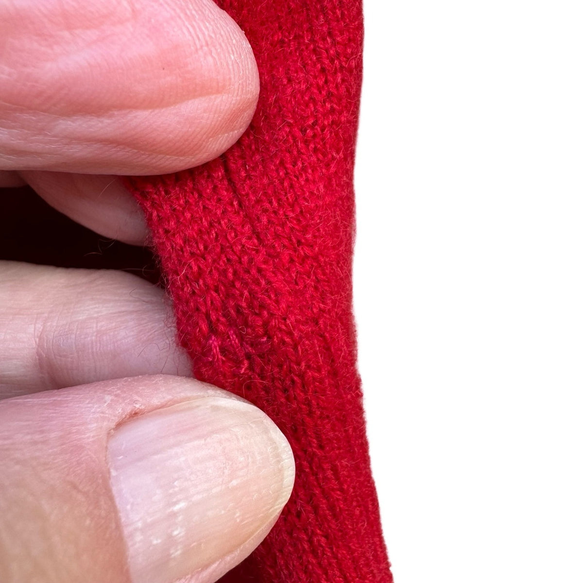 Banana Republic 100% Cashmere Minimalist Quiet Luxury Knit Sweater Tomato Red XS