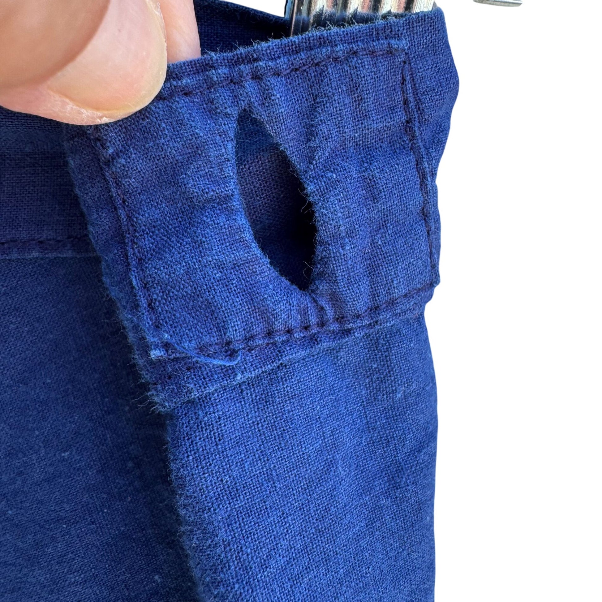 Vintage Floral Blue Multicolor Cotton Womens Tie Waist Boho Festival Wrap Skirt