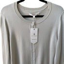 Switch Jade &amp; Ivory Minimalist Preppy Layering Soft Girl Cardigan Sweater Cream XL NEW 3 image