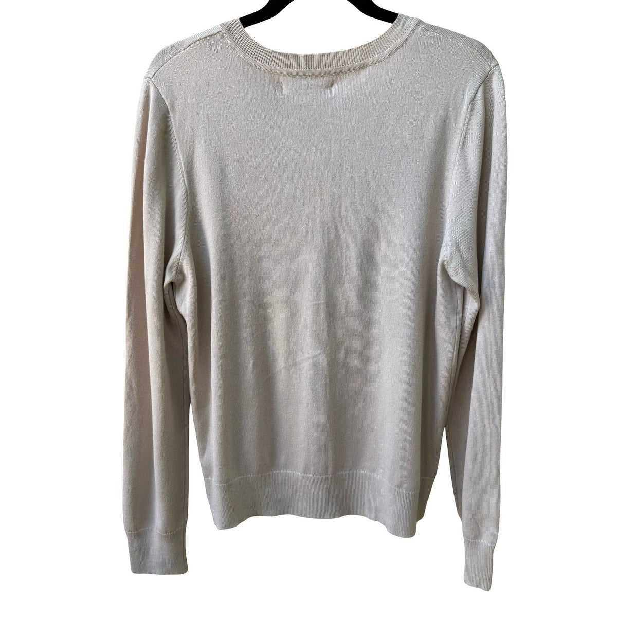 Jade & Ivory Minimalist Preppy Layering Soft Girl Cardigan Sweater Cream XL NEW