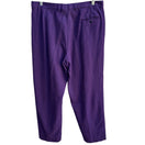 Switch Vintage Purple Italian Wool Pleated Mens Dress Trouser High Waist Tapered Pant 3 image