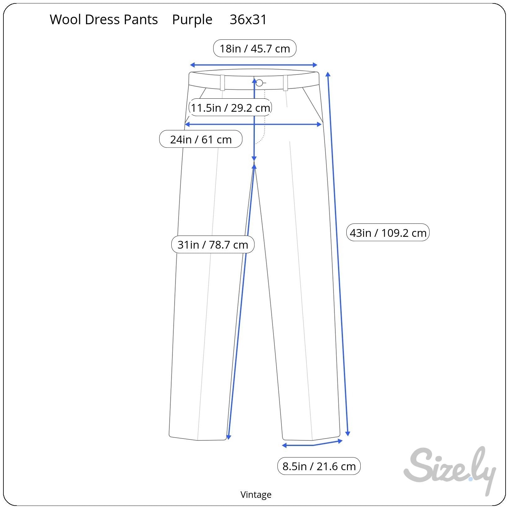 Vintage Purple Italian Wool Pleated Mens Dress Trouser High Waist Tapered Pant