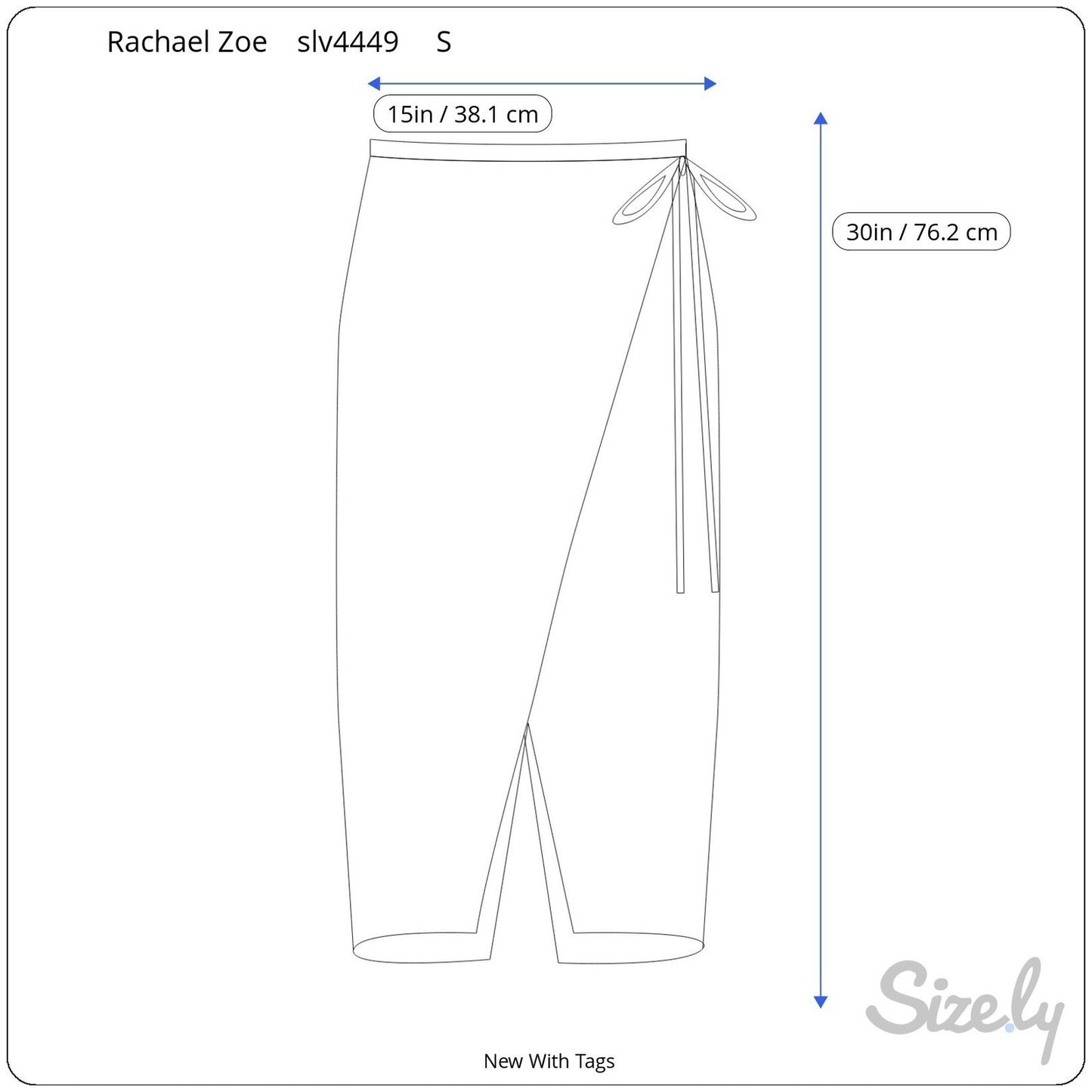 Rachael Zoe Green Abstract Botanical Linen Blend Wrap Midi Skirt Side Tie OS
