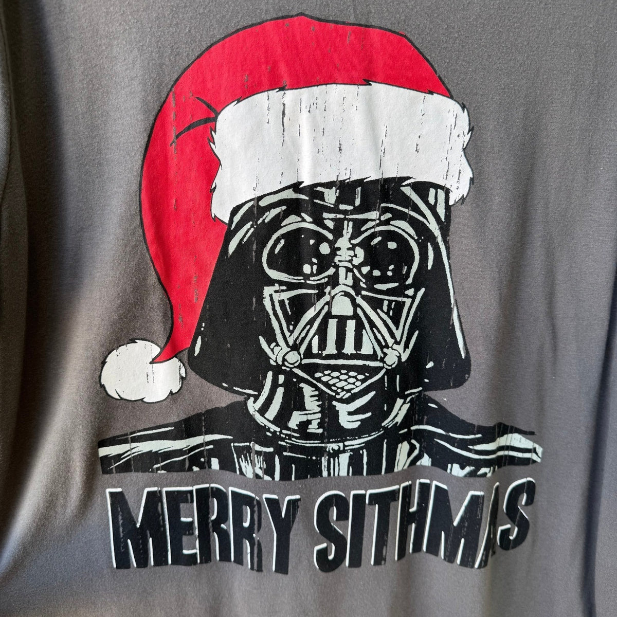 Star Wars Merry Sithmas Darth Vader Mad Engine Santa Hat Graphic T-Shirt Mens XL
