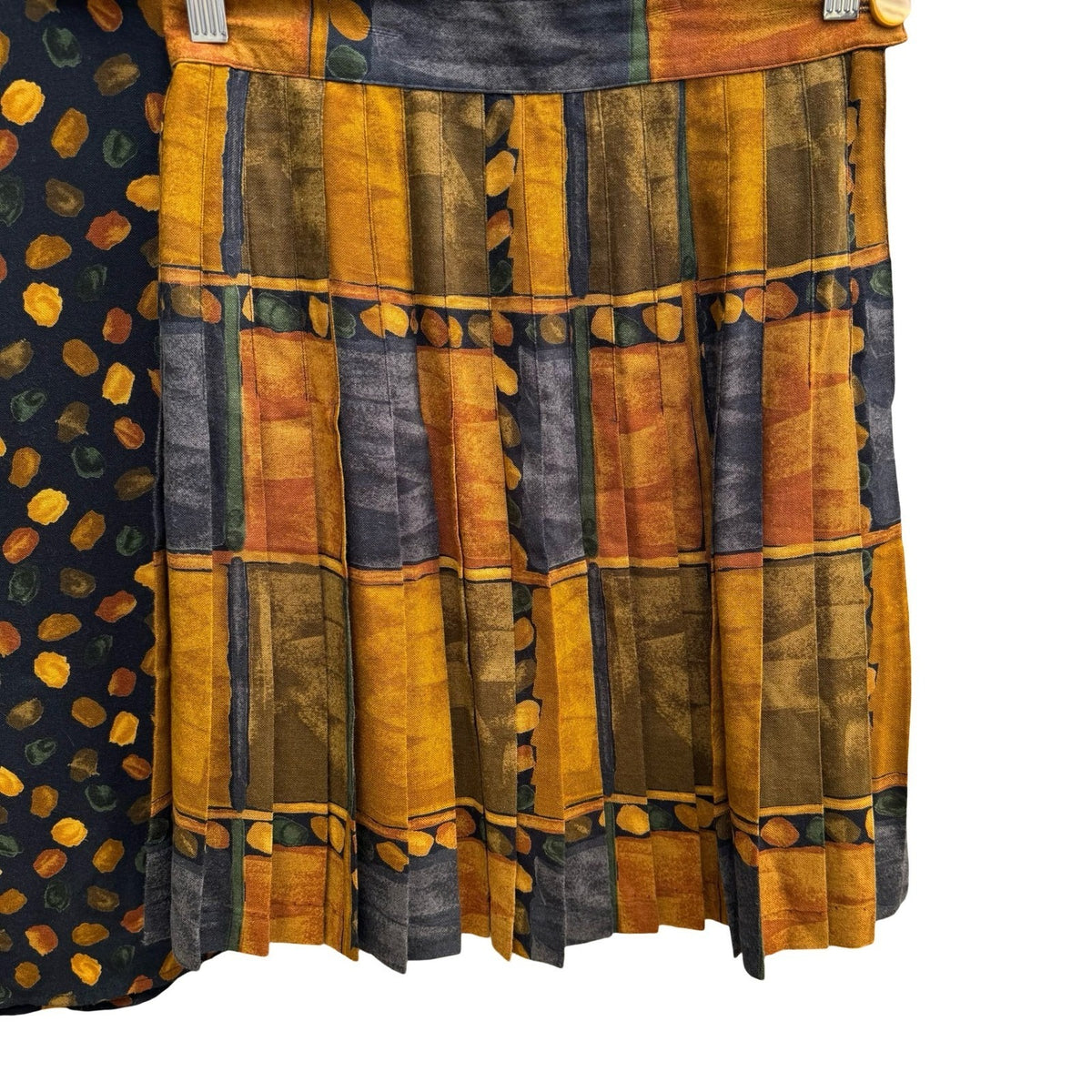 Dorothy Schoelen Platinum Vintage 90s Maximalist Art To Wear Jacket Shirt Skirt