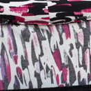 Switch Abstract Brushstroke Square Neck Sleeveless Knit Top Black Magenta Purple Large 2 image
