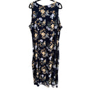 Switch Womens Vintage Y2K Sleeveless Navy Floral Flowy Maxi Sundress Whimseygoth Dress 22W 2 image