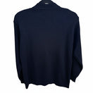 Switch Liz Claiborne Vintage 90s Black Wool Blend Polo Collar Long Sleeve Sweater PS 3 image