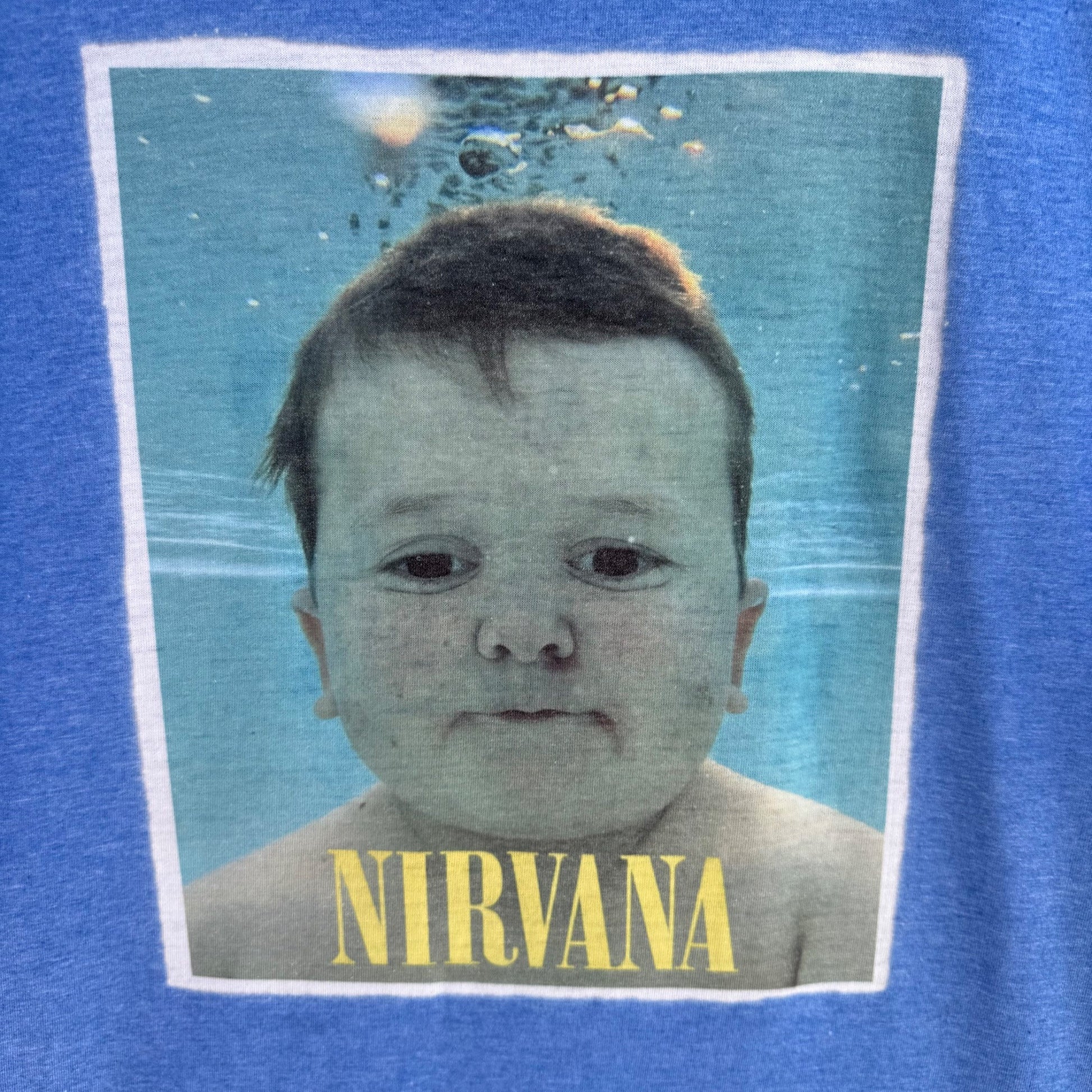 Nirvana Nevermind Spoof Drain The Pool Gildan NYF Beer Shirt Blue Unisex Gildan XL