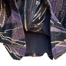 Switch Artex Womens Glam Retro Black Purple Gold Abstract Pattern Zip Up Jacket New Med 3 image