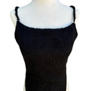 Switch Goth Y2K Black Fuzzy Knit Backless Tie Crop Camisole Top Emo Grunge Whimsigoth M 2 image