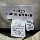 Switch Eddie Bauer AKA Vintage Mens Khaki Tan Cotton Twill Button Down Shirt 17 36/37 2 image