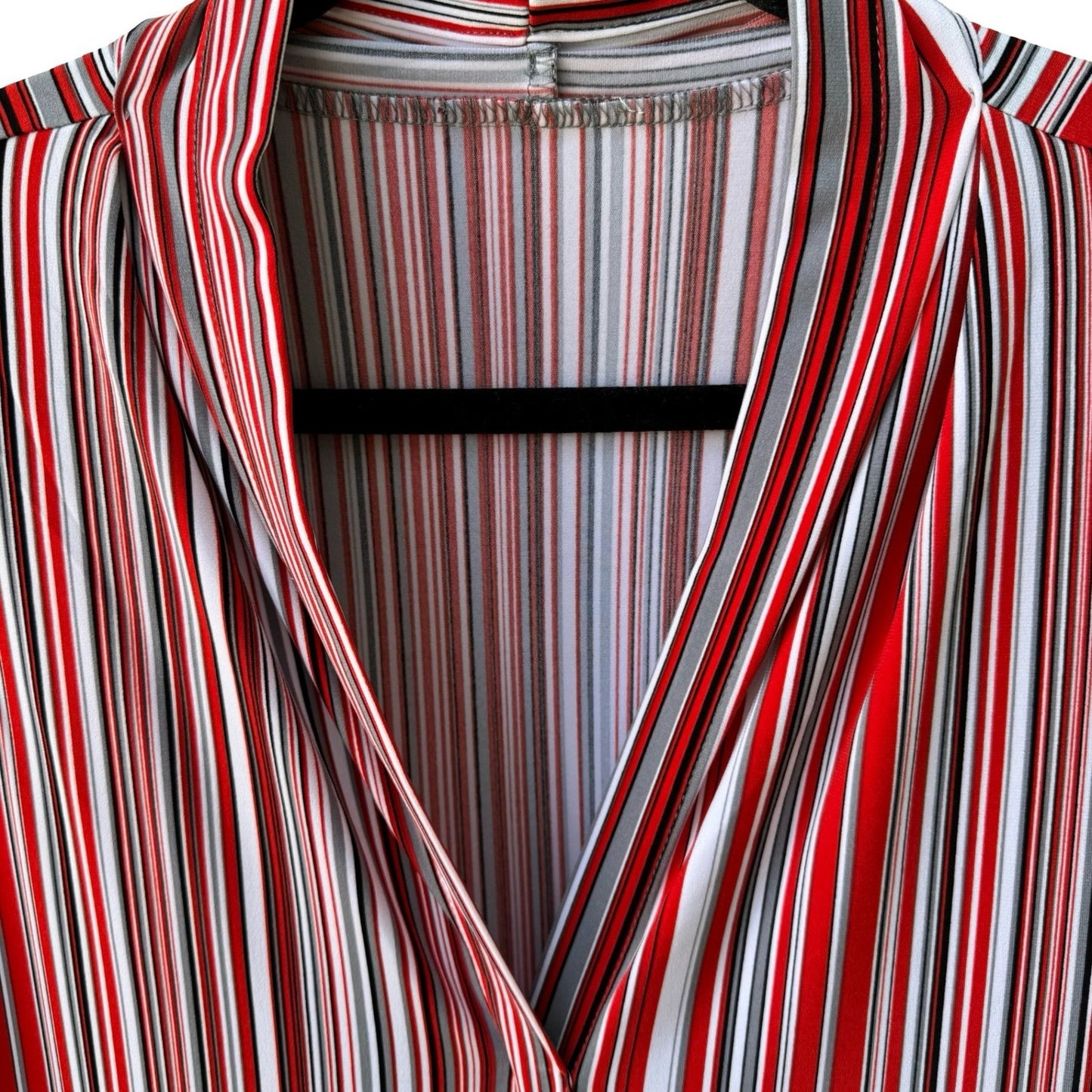 Calvin Klein Minimalist Preppy Nautical Layering Striped Sleeveless Blouse L