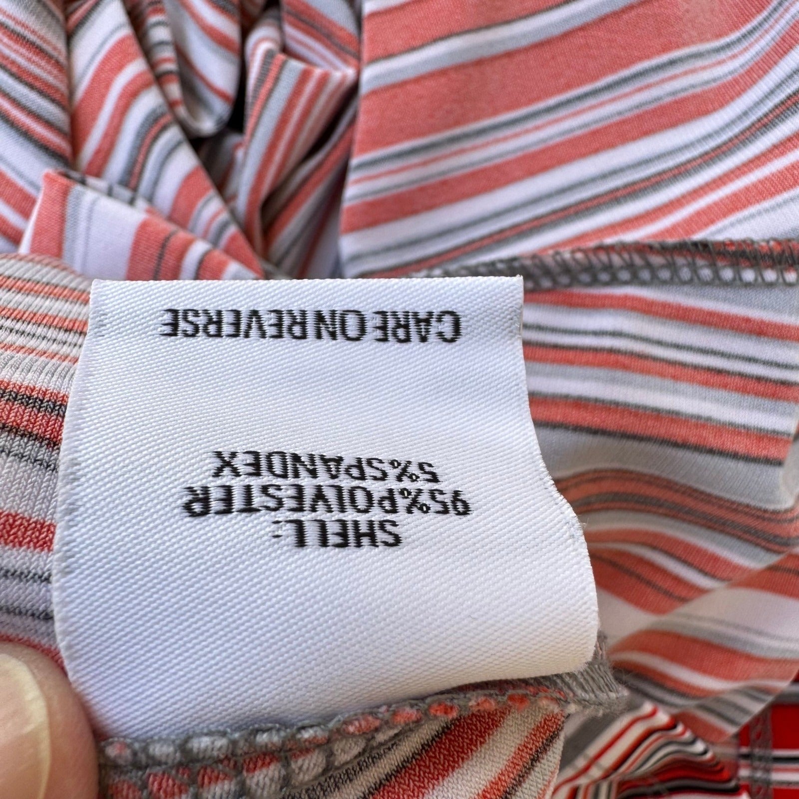 Calvin Klein Minimalist Preppy Nautical Layering Striped Sleeveless Blouse L