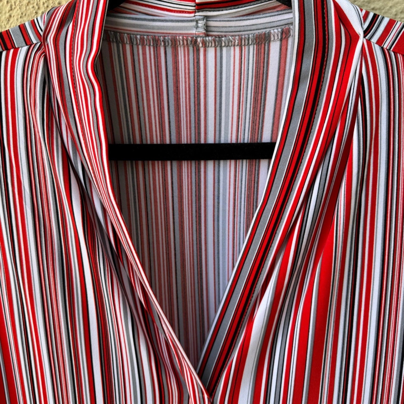 Calvin Klein Minimalist Preppy Nautical Layering Striped Sleeveless Blouse L