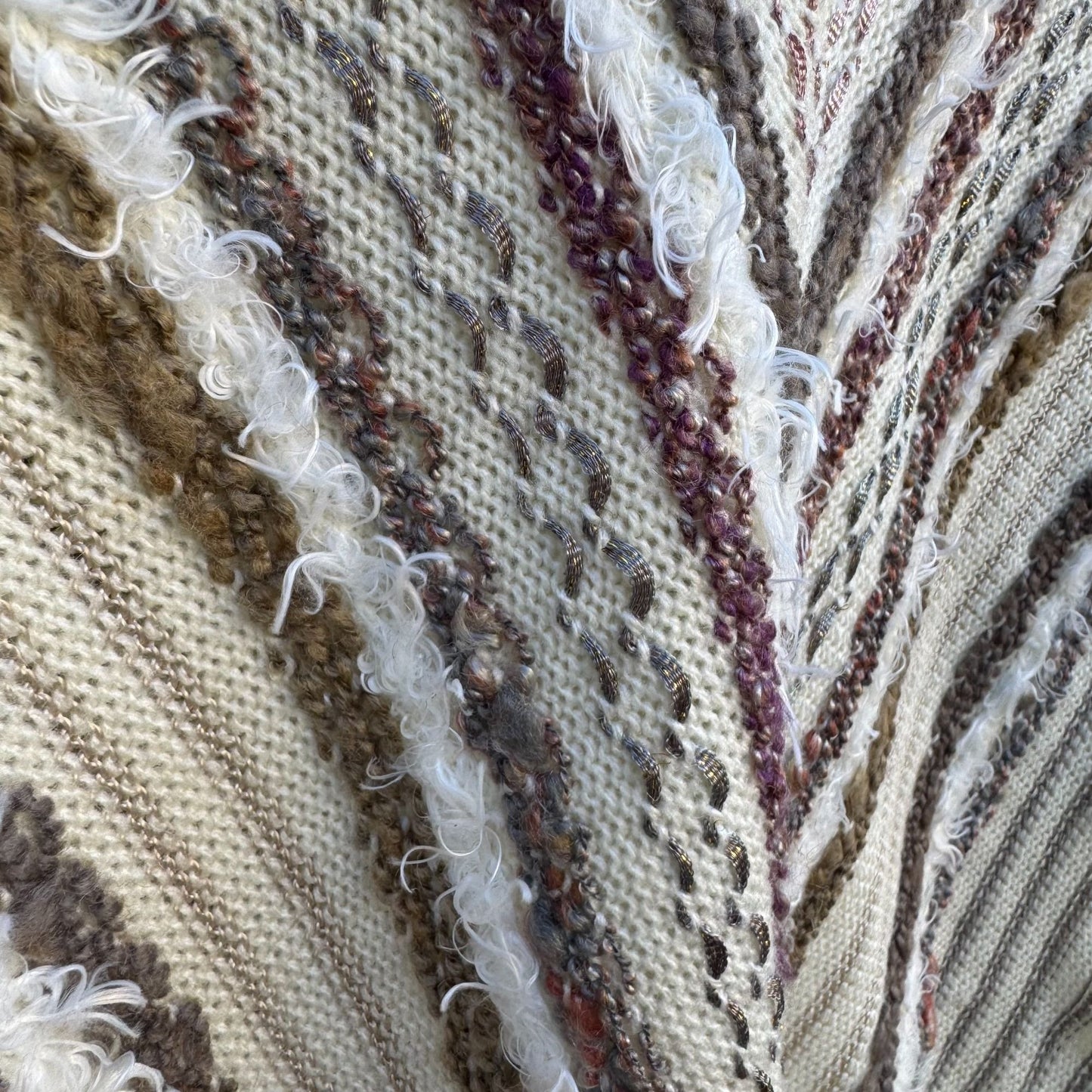 20 Ans By Mariea Kim Vintage Womens V-Neck Knit Chevron Sweater Dolman Sleeve M