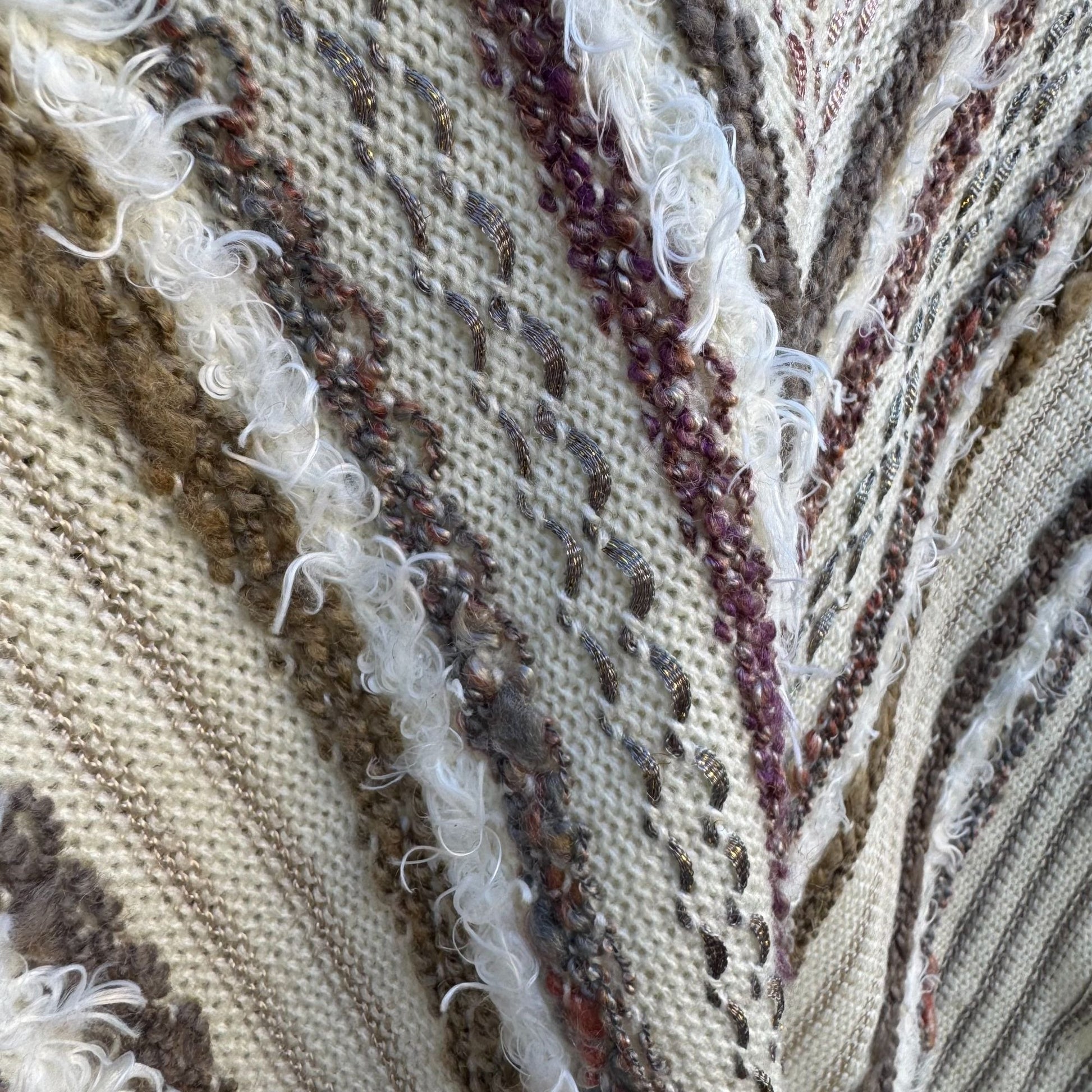 20 Ans By Mariea Kim Vintage Womens V-Neck Knit Chevron Sweater Dolman Sleeve M