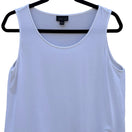 Switch J. Jill Wearever White Scoop Neck Tank Top Sleeveless Rayon Stretch Size M 3 image