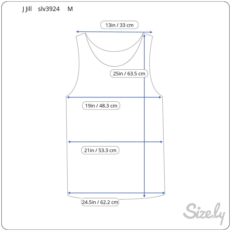 J. Jill Wearever White Scoop Neck Tank Top Sleeveless Rayon Stretch Size M