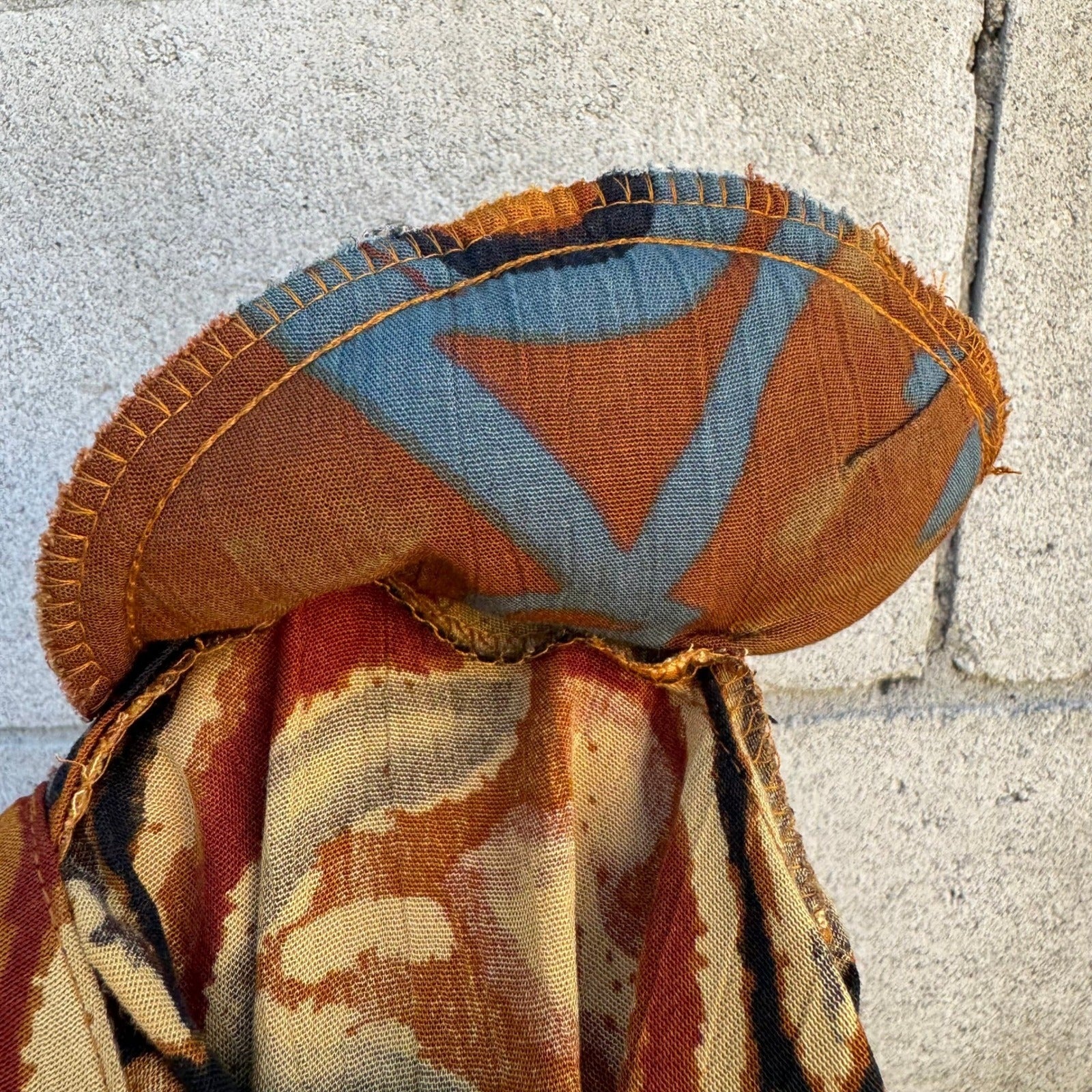 Carole Little Vintage Petite Maxi Dress Womens 4 Abstract Tribal Retro Button Up